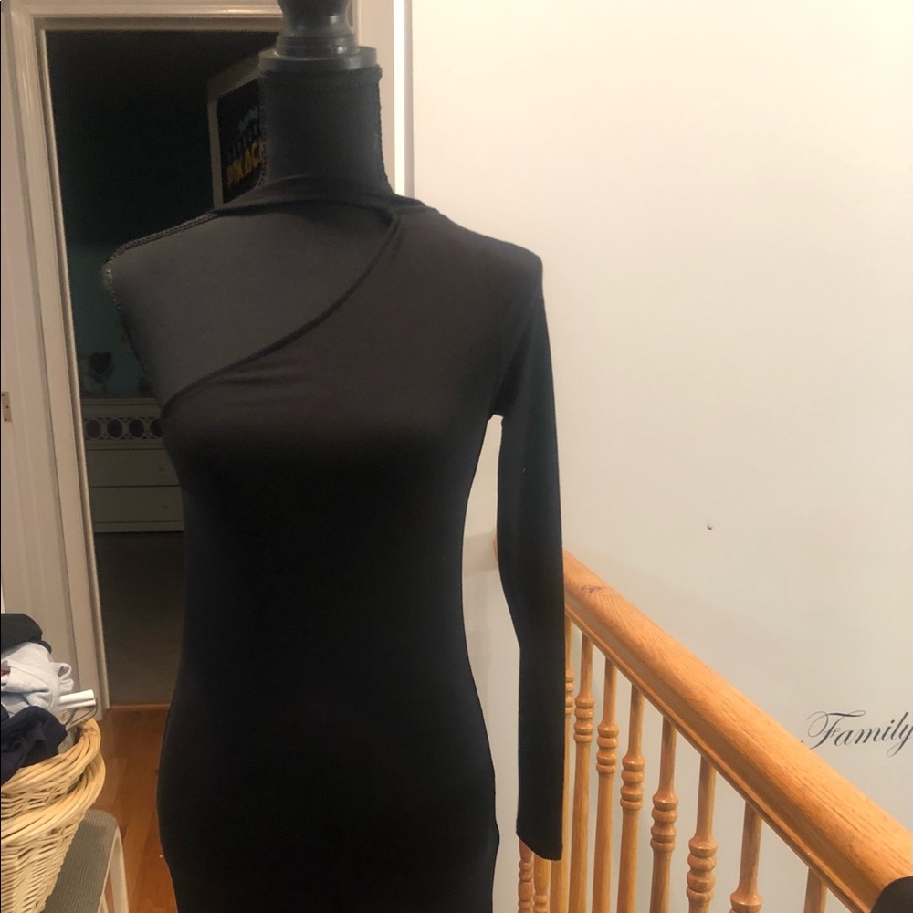 NWT One Arm Black Dress